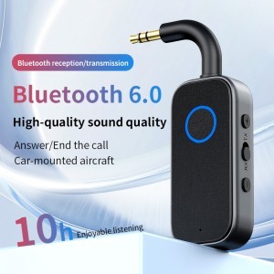 M2 2 az 1-ben Bluetooth 6.0 audio adapter vevő és adó autóhoz, TV-hez és fejhallgatóhoz-12