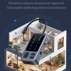 M3 Bluetooth 5.4 AUX transmitter autóhoz, TV-hez és vezeték nélküli fejhallgatóhoz-8