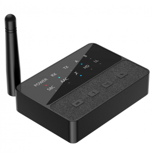 D600 alacsony késleltetésű 2 az 1-ben Bluetooth 5.3 AUX adapter vevő és adó párosítással