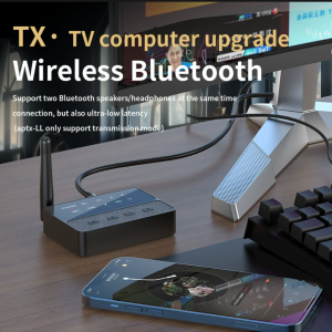 D600 alacsony késleltetésű 2 az 1-ben Bluetooth 5.3 AUX adapter vevő és adó párosítással-12