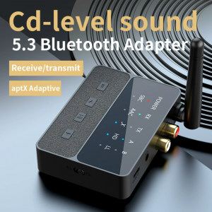 D600 alacsony késleltetésű 2 az 1-ben Bluetooth 5.3 AUX adapter vevő és adó párosítással-10