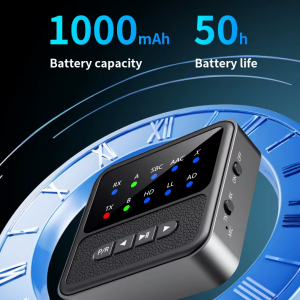 BT200 Bluetooth 5.4 audio adapter 2 fejhallgatóhoz – 2 az 1-ben transmitter és receiver-2