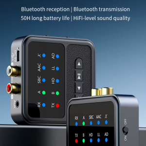BT200 Bluetooth 5.4 audio adapter 2 fejhallgatóhoz – 2 az 1-ben transmitter és receiver-1
