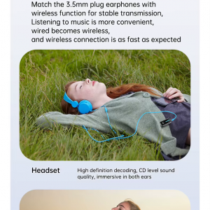 C89 csíptethető Bluetooth 5.3 audio adapter vevő és adó TV-hez, autóhoz és utazáshoz-2