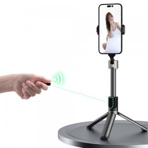 Dudao F18 Selfie Bot 1.1m állvánnyal és Bluetooth távvezérlővel - Fekete-6