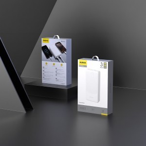 Dudao K10Pro külső akkumulátor 2,4 A 20000 mAh 2 x USB-A - fehér-3