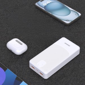 Dudao K10Pro külső akkumulátor 2,4 A 20000 mAh 2 x USB-A - fehér-4