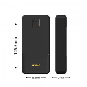 Dudao K10Pro külső akkumulátor 2,4 A 20000 mAh 2 x USB-A - fekete-3