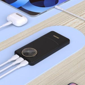 Dudao K12Pro Power Bank 22.5W PD 20000mAh USB-A, USB-C - Fekete-3