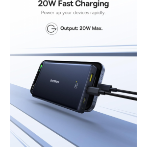 Powerbank Baseus PicoGo, 10000mAh, 20W, QC + PD, Fehér P10076801213-00-2