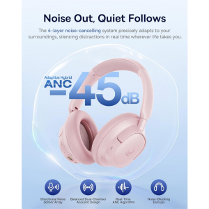 Handsfree Bluetooth MultiPoint Baseus Bass BH1 NC, Pink A0203704-1