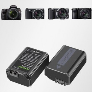 2-db Sony Akkumulátor és Töltő Készlet NEEWER NP-FW50-6