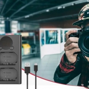 Kettős töltő NP-FZ100 akkumulátorokhoz NEEWER DL-FZ100-7