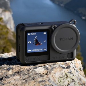 Telesin szilikon védőtok DJI Osmo Action 6 (fekete) tok-2