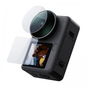 Telesin edzett üveg DJI Osmo Action 6-hoz (2x objektív + képernyő) üvegfólia