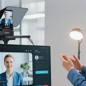 NEEWER X11 TELEPROMPTER BEÉPÍTETT TM8 MONITORRAL-2