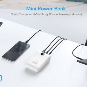 Veger S20 (W2081) PD QC3.0 2A 22,5W 20000 mAh fehér Powerbank