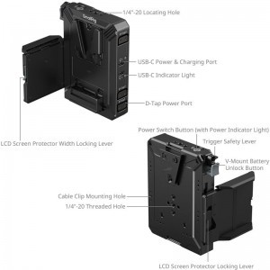 Smallrig 5228 V-Mount Battery Mount Plate-4