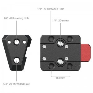 Smallrig 6021 Quick Release V-Lock Mount Plate Kit-1