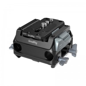 Smallrig 5366 Manfrotto-Type Mount Plate Kit with 15mm Dual Rod Clamp