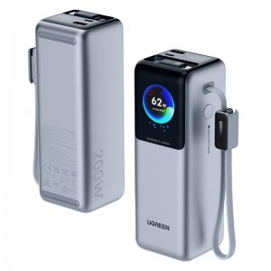 UGREEN PB728 (75702B) Powerbank, 25000mAh, 200W, QC + PD, Szürke