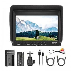 FRISSÍTETT F100 KAMERA MONITOR + USB AKKUMULÁTOR TÖLTŐ + AKKUMULÁTOR