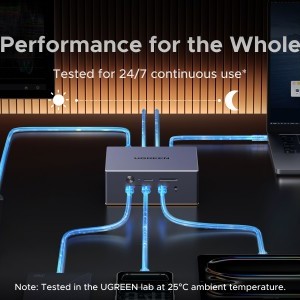 Thunderbolt Hub UGREEN U716, 17in1, Szürke-4