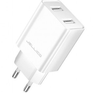 JELLICO fali töltő WJ-C59 2.4A 12W 2xUSB Fehér-1