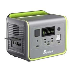 FOSSIBOT F800 800 W-os hordozható töltőállomás zöld-5
