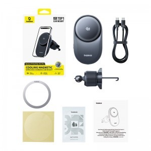 Vezeték nélküli autós töltő Baseus PrimeTrip VC2 Pro, 25W, 1.67A, Fekete C0013N00-4