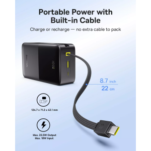 Powerbank Baseus EnerFill Bipow2 Pro, 30000mAh, 22.5W, QC + PD, Fekete E0028100-5