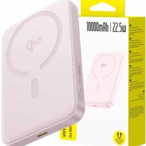 Powerbank Baseus Enerfill FM12, 10000mAh, 22.5W, PD + FQI, Pink E0028502-3