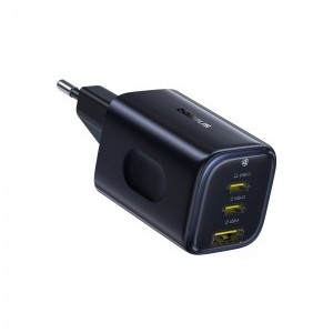 Baseus PicoGo AE11 hálózati USB-C töltő adapter, 67W, 3.35A, 1 x USB-A - 2 x USB-C, fekete-1