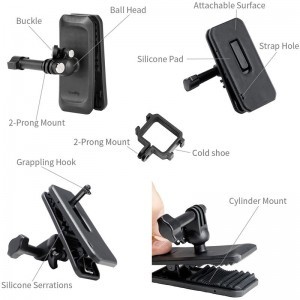 Smallrig 6052 hátizsákpánt csipeszes rögzítő DJI Osmo Pocket 4 és Pocket 3 kamerához-1