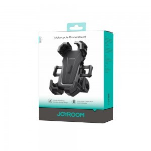 Joyroom JR-ZS598 Rezgésgátló Kormányra Szerelhető Telefontartó - Fekete-1