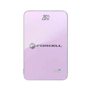 Forcell F-Energy SuperSlim F5K8 QC4.0 PD3.0 15W 5000 mAh lila MagSafe-kompatibilis powerbank-10