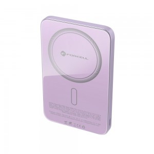 Forcell F-Energy SuperSlim F5K8 QC4.0 PD3.0 15W 5000 mAh lila MagSafe-kompatibilis powerbank-9