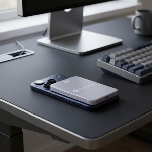 Forcell F-Energy SuperSlim F5K8 QC4.0 PD3.0 15W 5000 mAh lila MagSafe-kompatibilis powerbank-4