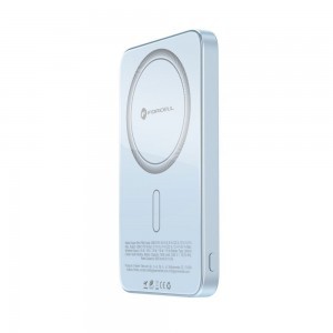 Kék Forcell F-Energy SuperSlim F5K8 MagSafe-kompatibilis powerbank QC4.0 PD3.0 15 W 5000 mAh-8