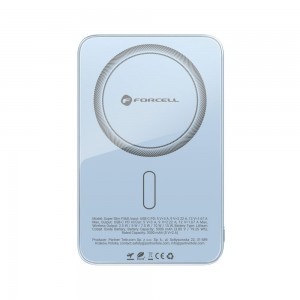 Kék Forcell F-Energy SuperSlim F5K8 MagSafe-kompatibilis powerbank QC4.0 PD3.0 15 W 5000 mAh-7