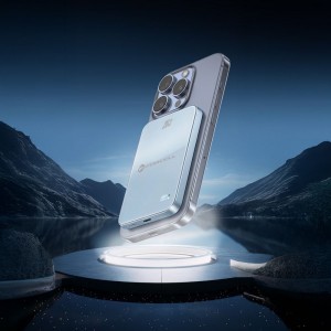 Kék Forcell F-Energy SuperSlim F5K8 MagSafe-kompatibilis powerbank QC4.0 PD3.0 15 W 5000 mAh-5