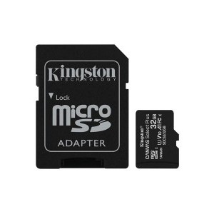 Kingston MicroSDHC 32GB Canvas Select Plus 100R A1 C10 memóriakártya + adapter
