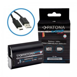 Patona Platinum DMW-BLK22 akkumulátor (USB-C)