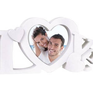 Zep marbella white 10x10 fehér szíves képkeret
