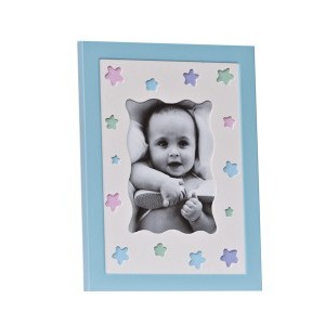 Fotoplus babás fém képkeret 14x19cm kék