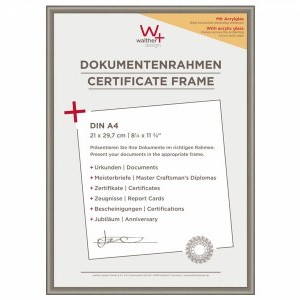 Walther New Lifestyle műanyag dokumentum keret 21x29,7 acél