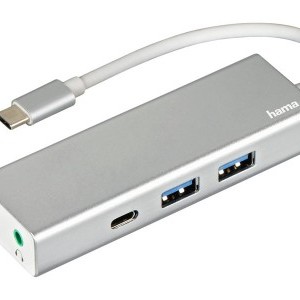 Hama USB 3.1 Type-C HUB (2USB, 1USB-C, 3,5" jack)