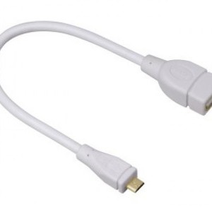 Hama Micro USB OTG adapter, 0,15 méter, fehér