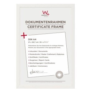 Walther Peppers fa képkeret 21x29,7 törtfehér