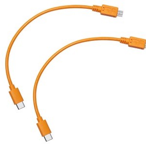 Tether Tools Air Direct USB-C - USB 2.0 Micro B csatlakozókábel (narancssárga)